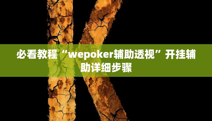 必看教程“wepoker辅助透视”开挂辅助详细步骤 必看教程“wepoker辅助透视”开挂辅助详细步骤