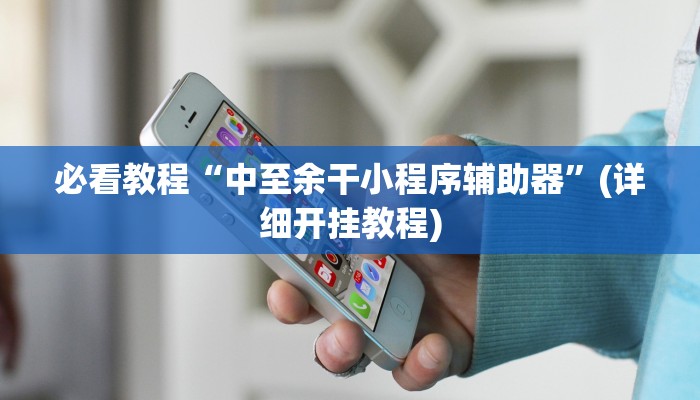 必看教程“中至余干小程序辅助器”(详细开挂教程) 必看教程“中至余干小程序辅助器”(详细开挂教程)